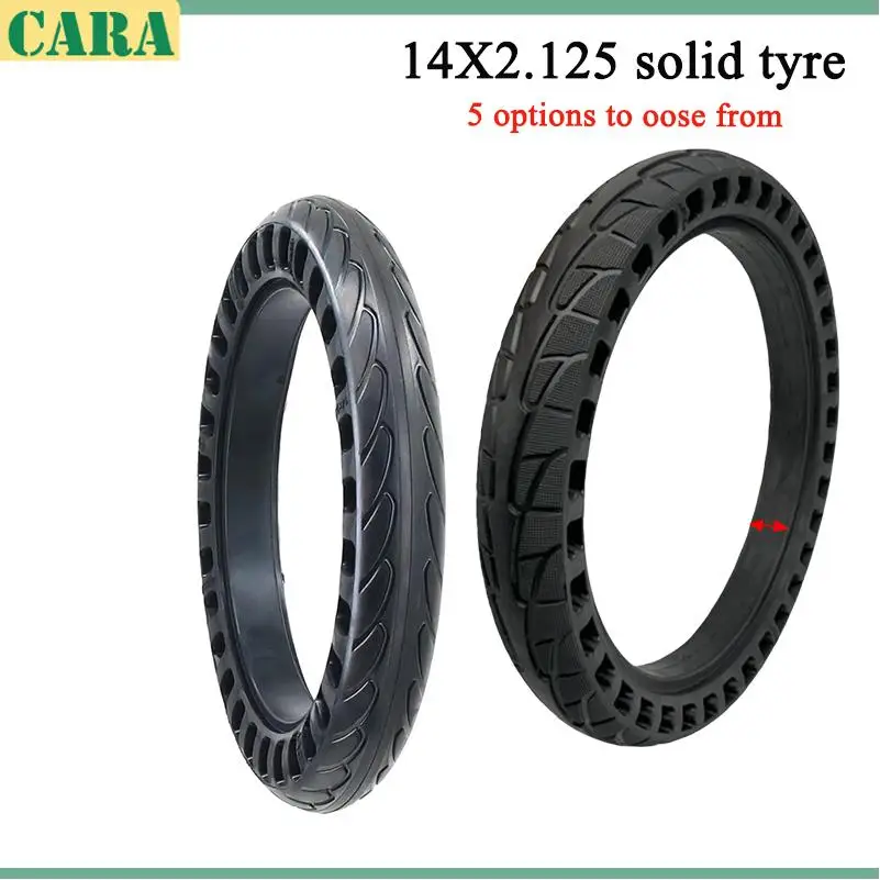 

14X2.125 electric vehicle scooter without inflatable explosion-proof solid tire for Folding Electric Bicycle E-bike Accessories