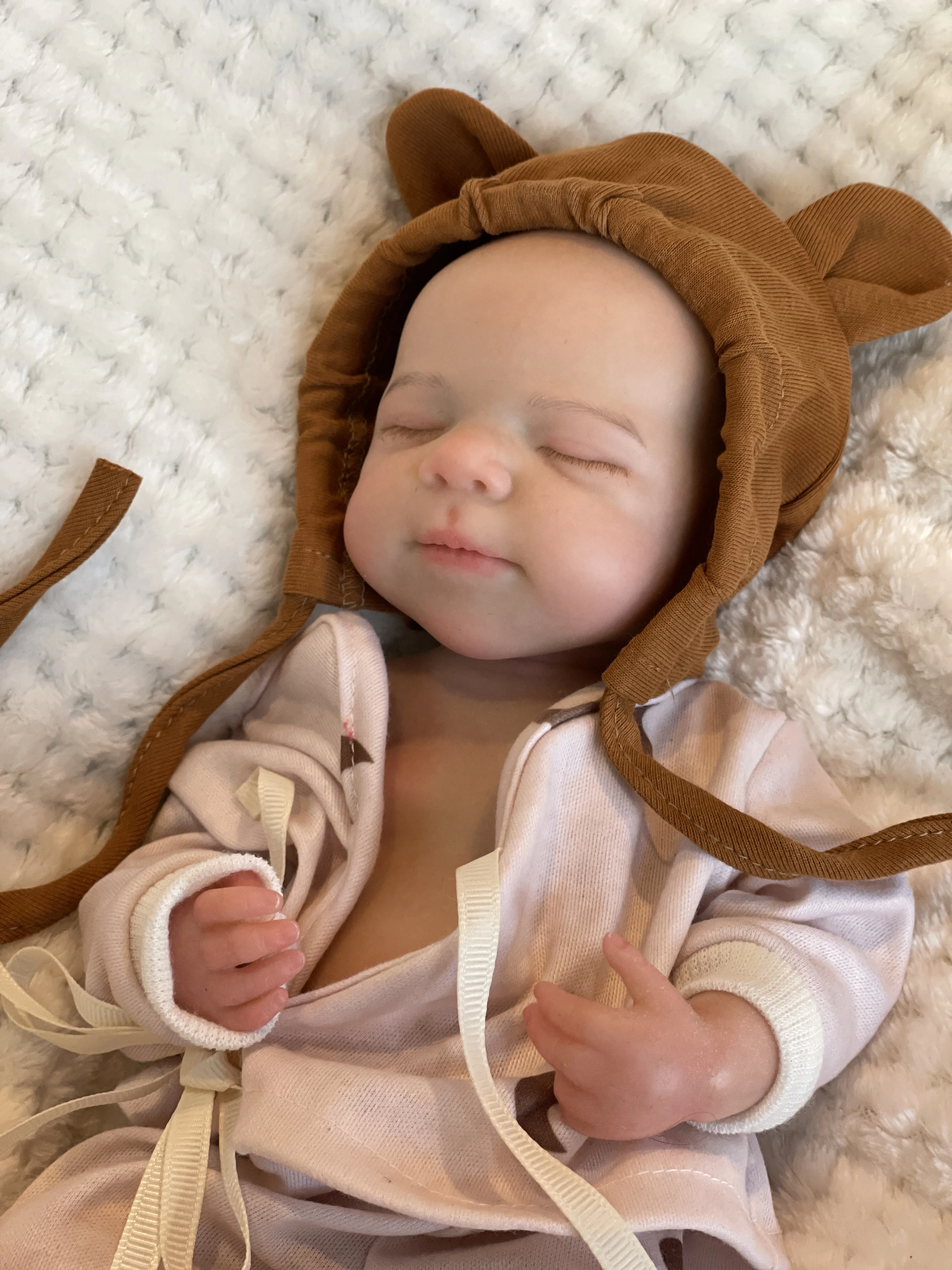 13-calowa lalka reborn z otwartymi ustami, silikonowa, ręcznie malowana, Pascale Bebe Girl, lalki reborn de Muñecas Silicona Boneca Renascida