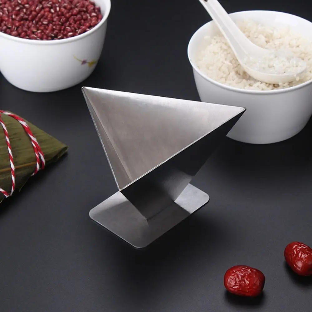 Stainless Steel Zongzi Mold Efficient Triangle Rectangle Rice Pudding Making Tool DIY Creative Rice Ball Maker