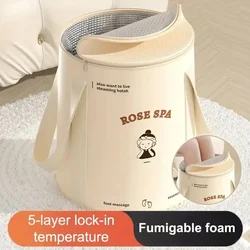 Nordic Foldable Foot Bath Bucket High-Capacity Home Living Room Adult Massage Spa Steam Warm Foot Bath Tub Bathroom Supplies