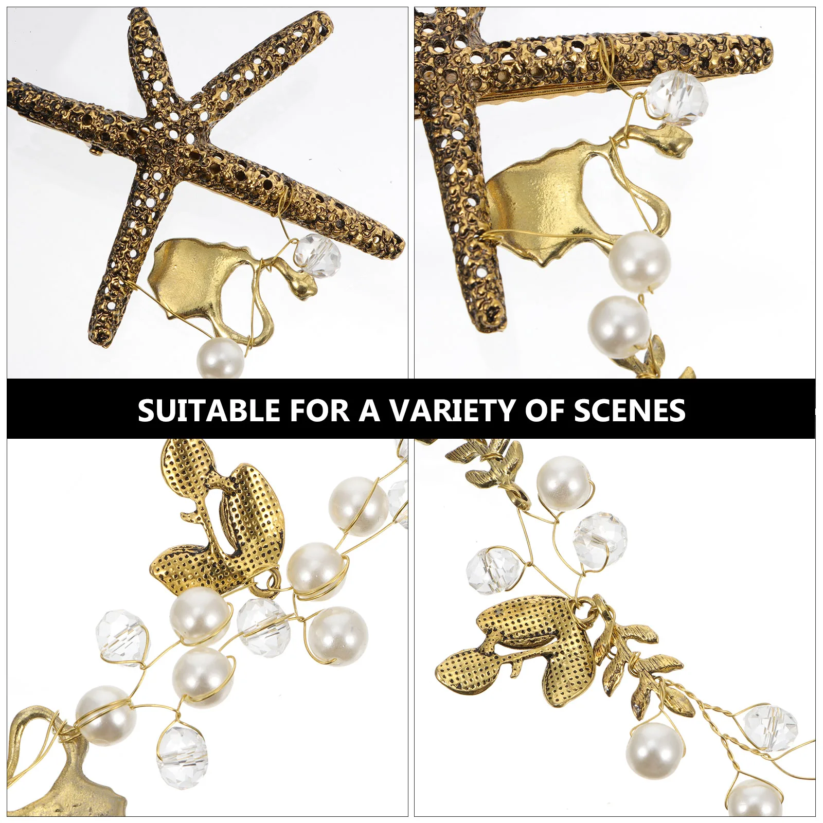 

Vintage Pearl Headband Special Occasion Hair Accessories Ornament Grace Charming Wedding Alloy