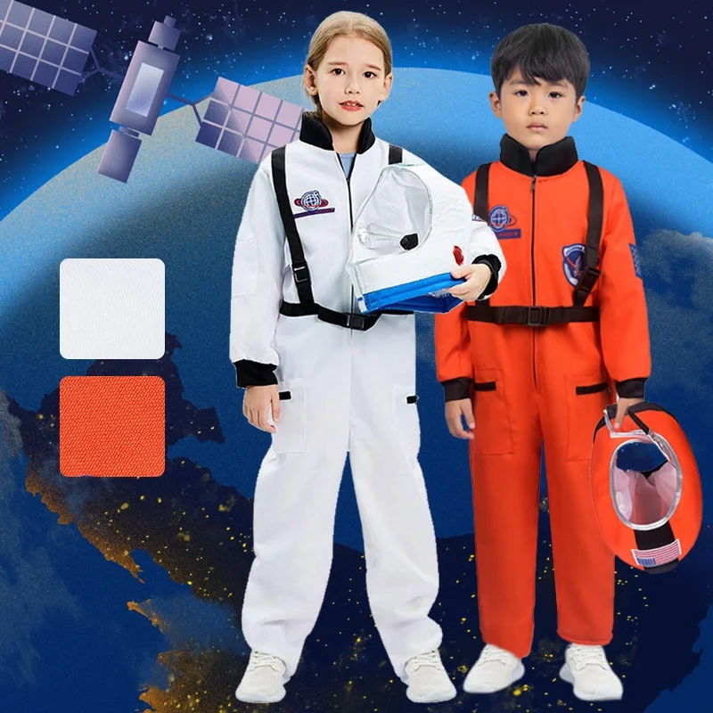 Space Suit Stage Performance Costumes Space Flight Jumpsuit for Adult Astronauts