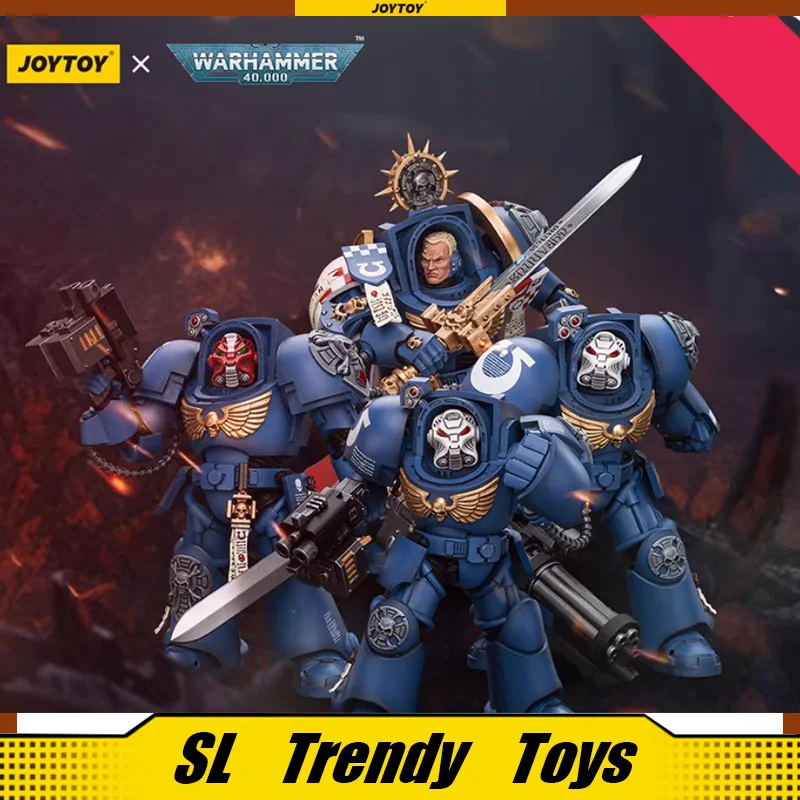 

Pre-sale】JOYTOY Warhammer 40K Ultramarines Terminator Squad 3PCS 1/18 Action Figure Toy Model Gift