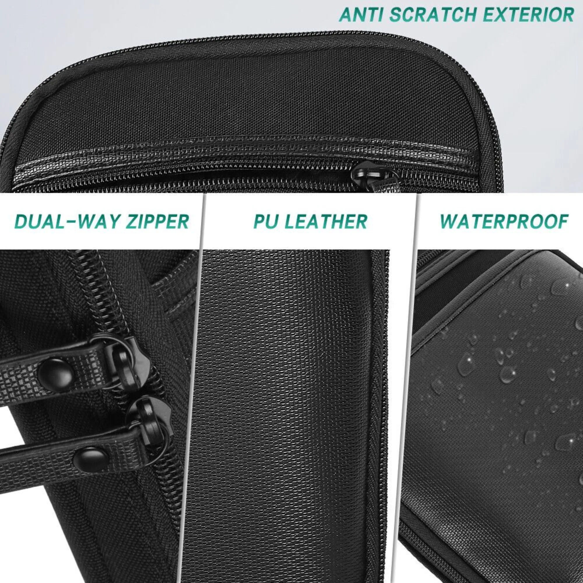 Concealed Carry Gun Pouch Pistol Holster Pack Waist Pocket Bag Belt Loops Black