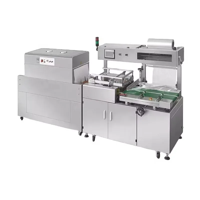 Customize  Electric Stainless Steel Shrink Wrapping Machine for Food Beverage Chemical Commodity Packaging Cans Use PE/POF Film