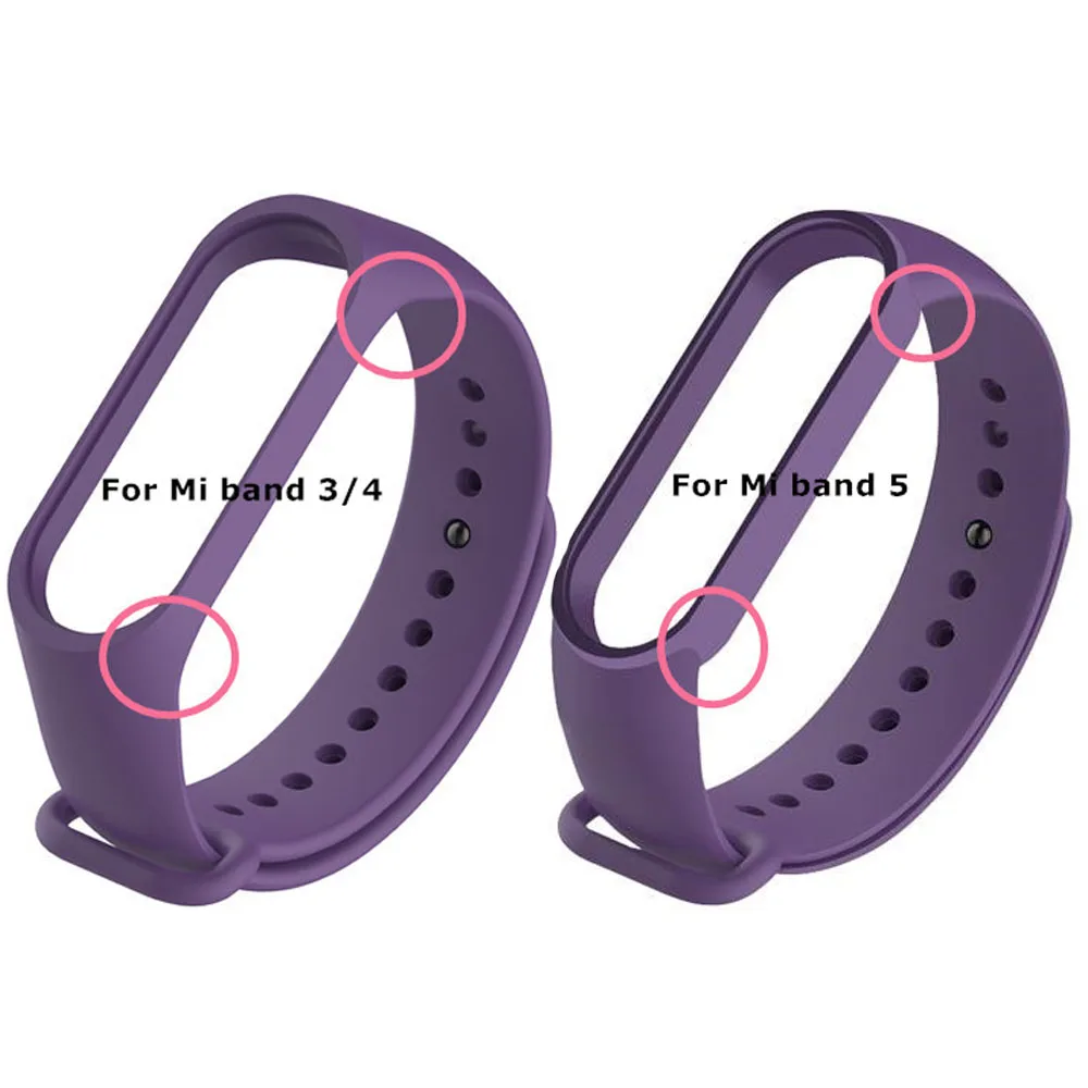 Strap for Xiaomi Mi Band 7 6 3 4 5 Bracelet Wristband Replacement for Mi Band 3 4 5 Silicone Wrist Strap Watchband For Mi7 Mi6