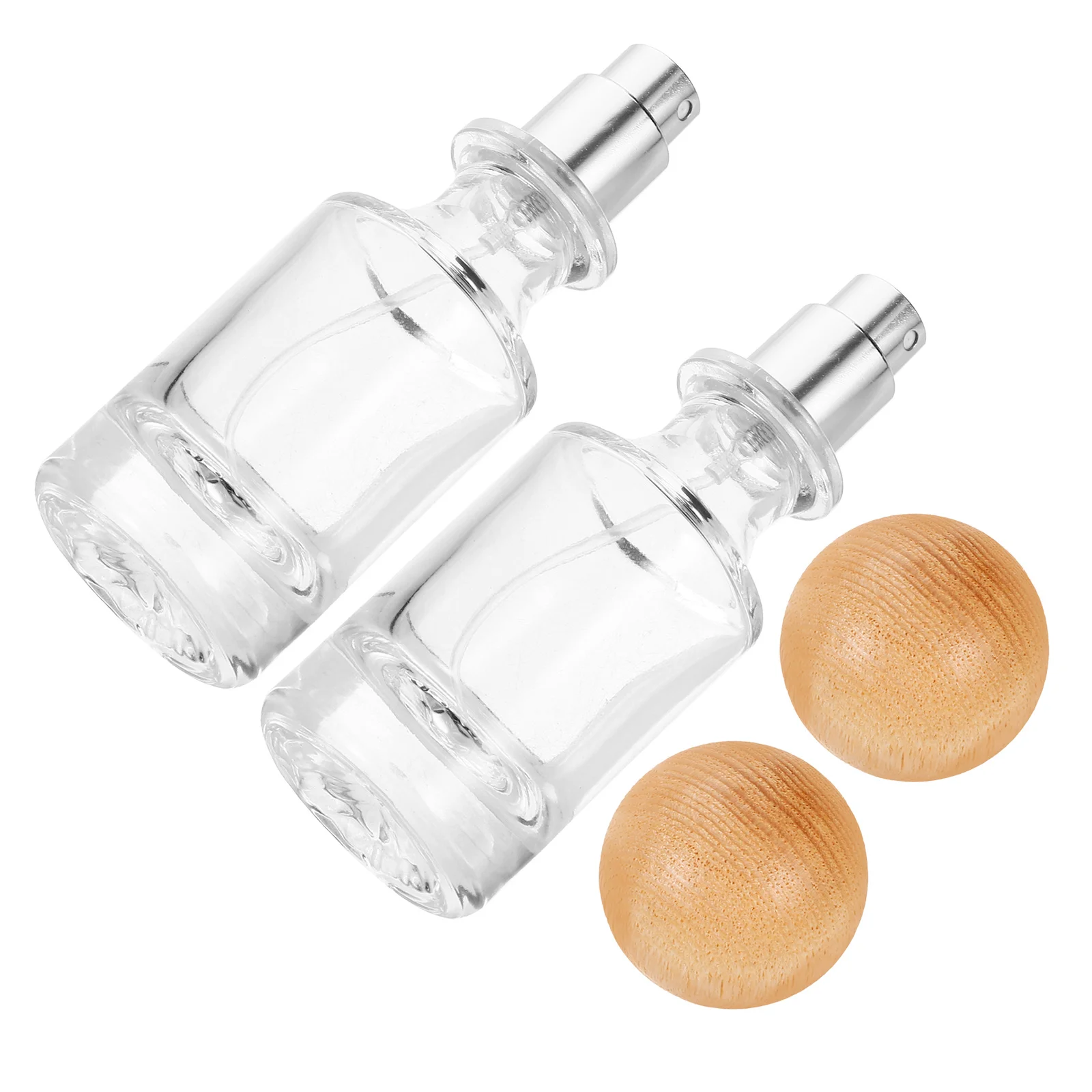 2 قطعة زجاجة عطر للسفر زجاجات زيت عطري زجاجية مدمجة قابلة لإعادة الملء حاوية عطر صغيرة فارغة تخزين حجم السفر