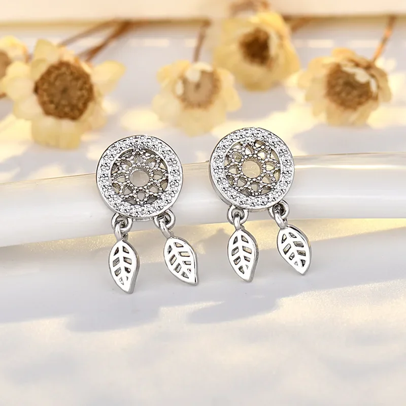 Einfache weibliche Ohrringe Silber Nadel Traum fänger kleine Ohrringe für Frauen lange Quaste Hochzeit Ohr Aussage Schmuck Geschenk