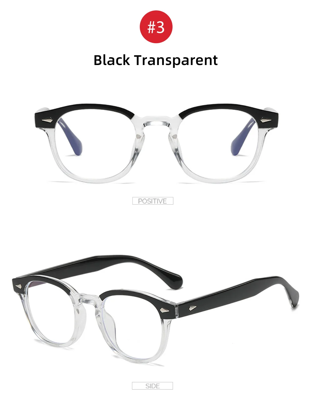 Klassische Eckige Schwarze Blaulichtfilter-Brille 2026 Herren Vintage Klare Blaulicht-Linsen Brillengestell Damen – Detail 14