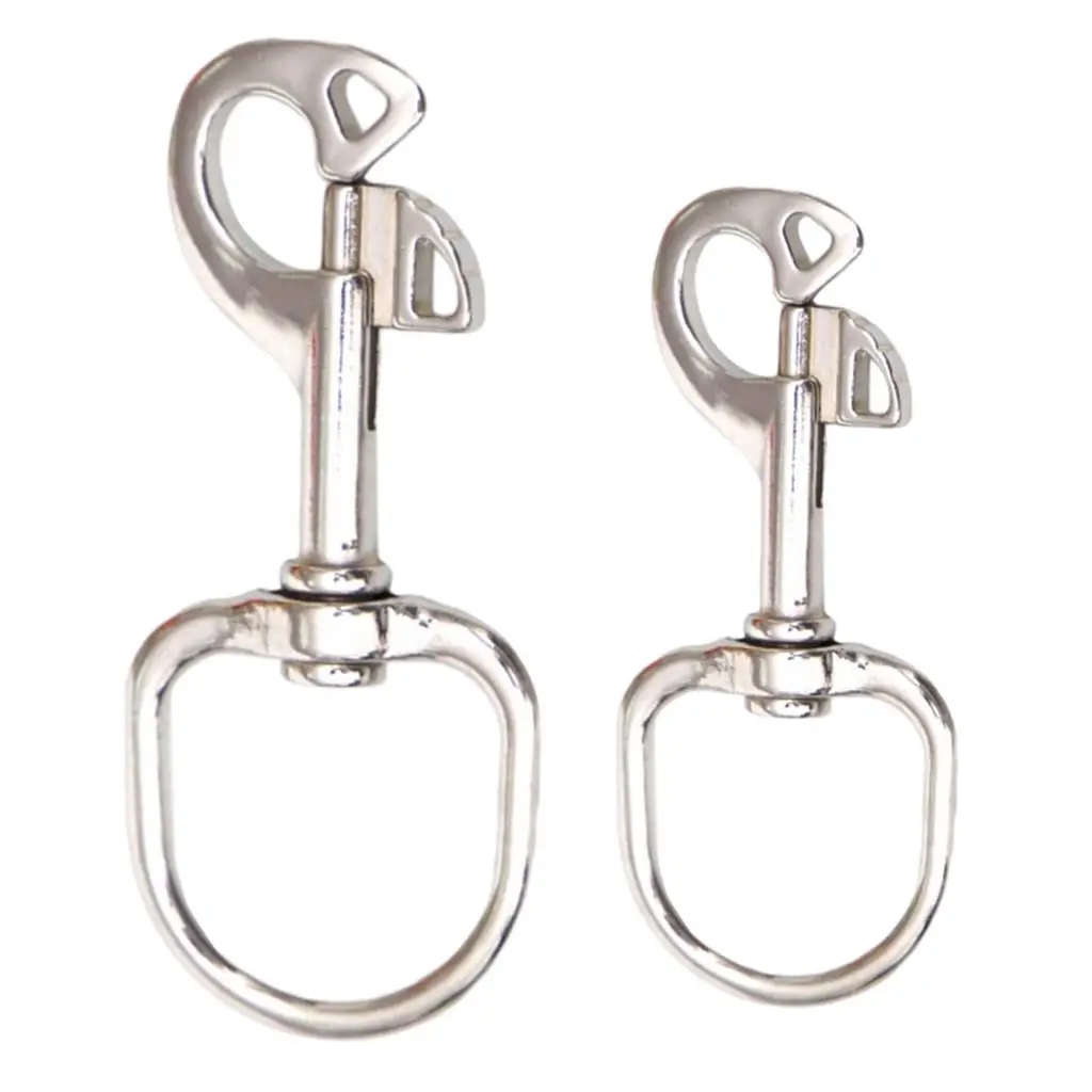 Stainless Steel Diving Swivel Bolt Snap Hook Quick Release Clip for Scuba Tool Dog Leash Flag Pole Keychain