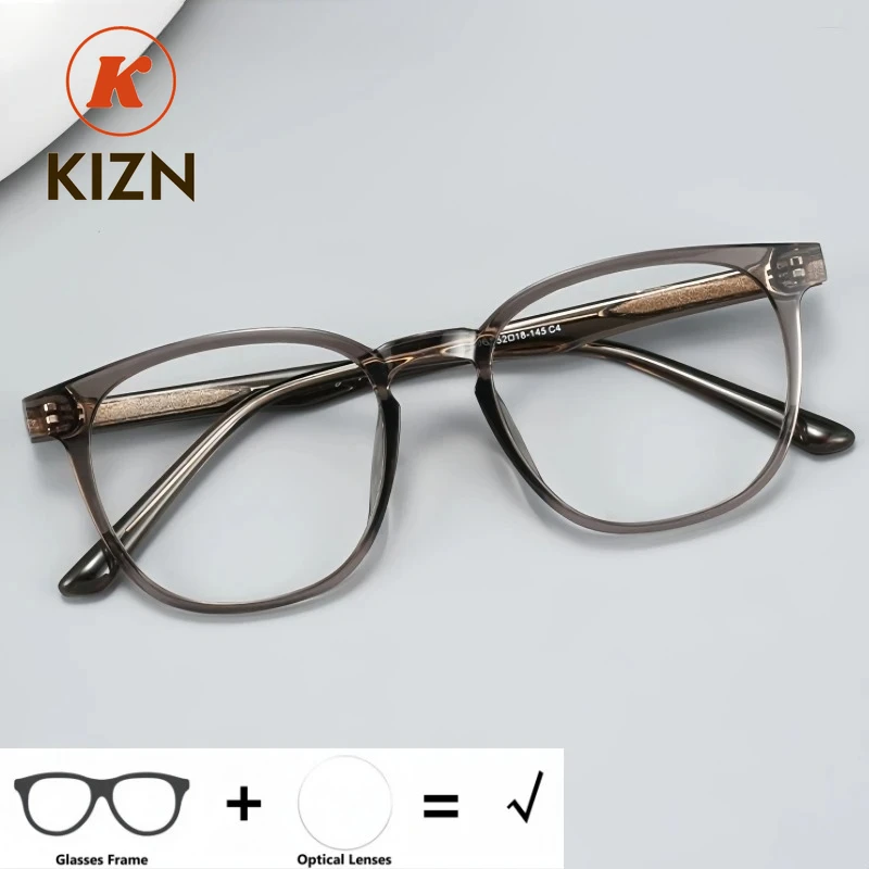 

Очки KIZN Retro Round для мужчин и женщин, оптические, с диоптриями, модные, простые, с защитой от синего света, фотохромные, по рецепту