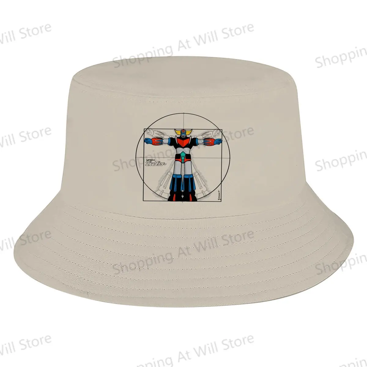 

192 Vitru Grendizer Goldorak UFO Robot Unisex bob Bucket Hats Men And Women Beach Hat Creative Gift