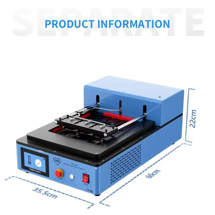 LCD Screen Separator Automatic Heating Phone Screen Removal Machine For Tablet OCA Repairing Tool TBK 288L