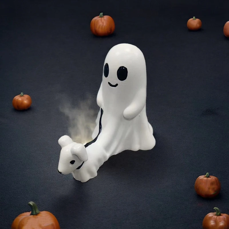 تمثال كلب المشي HW-elGhost، ديكور تمثال شبح رعب الهالوين، شبح المشي كلب الشبح (الصبي)