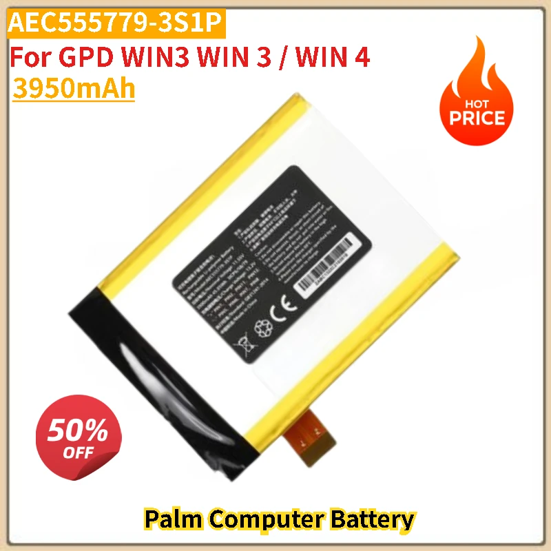 AEC555779-3S1P Battery 3950mAh For GPD WIN3 WIN 3 / WIN 4 Handheld Gaming Laptops Brand-New High Quality