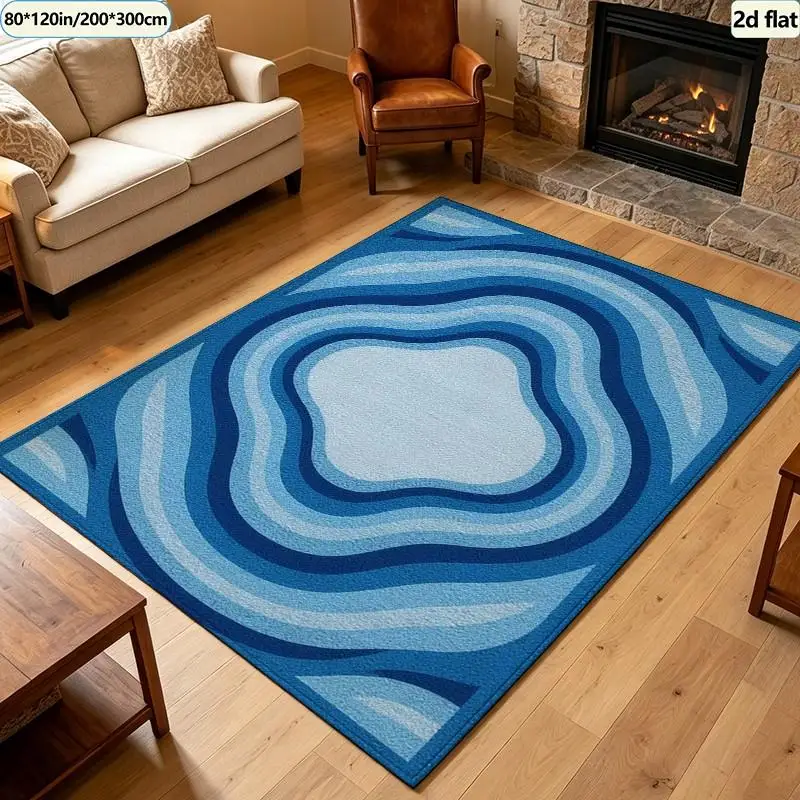 Cream Beige Subtle Floral Carpet Flooring Light Vintage Square Area Rug Soft Neutral Style Anti‑Slip Household Floor Mat