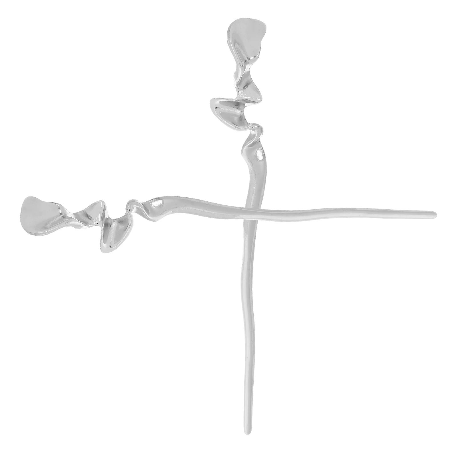 

2pcs Metal Hairpin Accessories Vintage Zinc Alloy Chopsticks Bun Pins Long Sticks Styling Hair Fork Geometric Design Women Hair