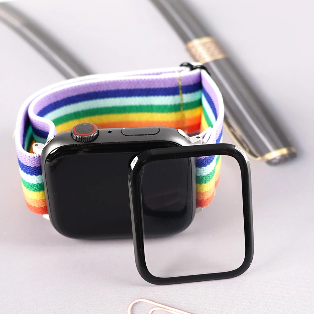 1 Stück wasserdichte Displays chutz folie für Apple Watch 5 4 3 38mm 40mm 44mm 42mm (nicht gehärtetes Weich glas) Folie für iwatch 4/5/6/se