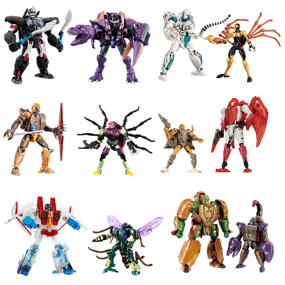 

[In-Stock] Hasbro Transformers Beast Wars Again Optimus Primal, Starscream, Megatron, Rhinox, Scorponok, Dinobot, and Tigatron