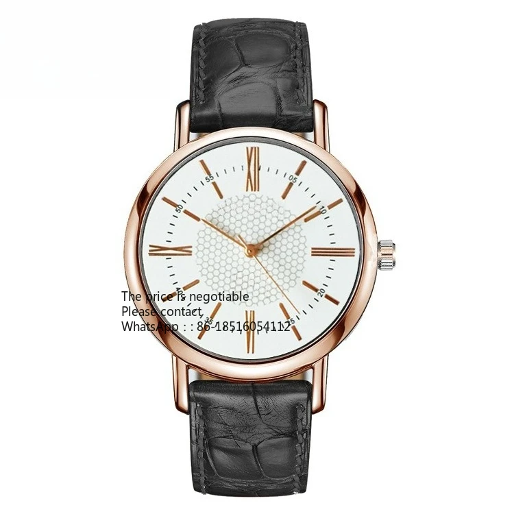 

Fashion Rose Gold Roman Digital Belt Watch Men's and Women's Couple Student Belt Watch