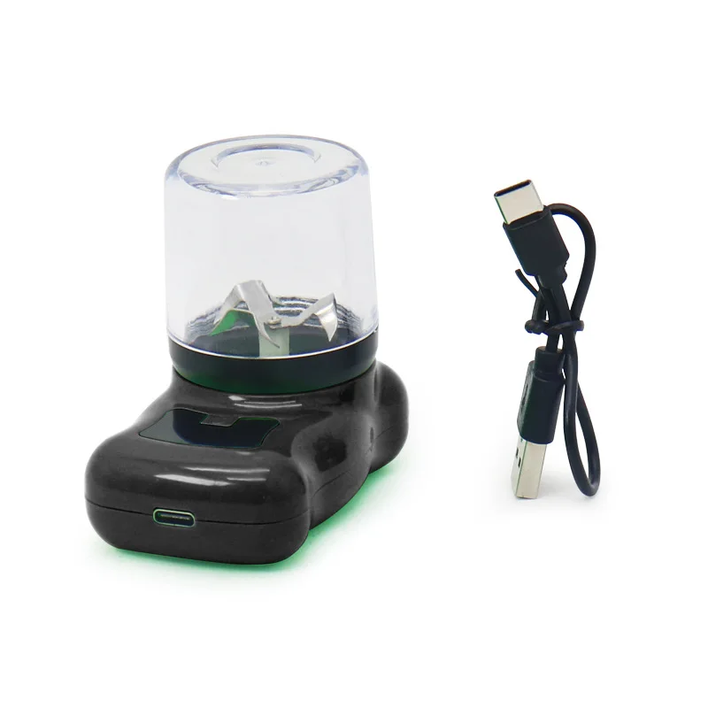 44mm 2-lagiger elektrischer Kunststoff-Grinder, USB-aufladbar, bunter, tragbarer Haushalts-Grinder – Detail 12