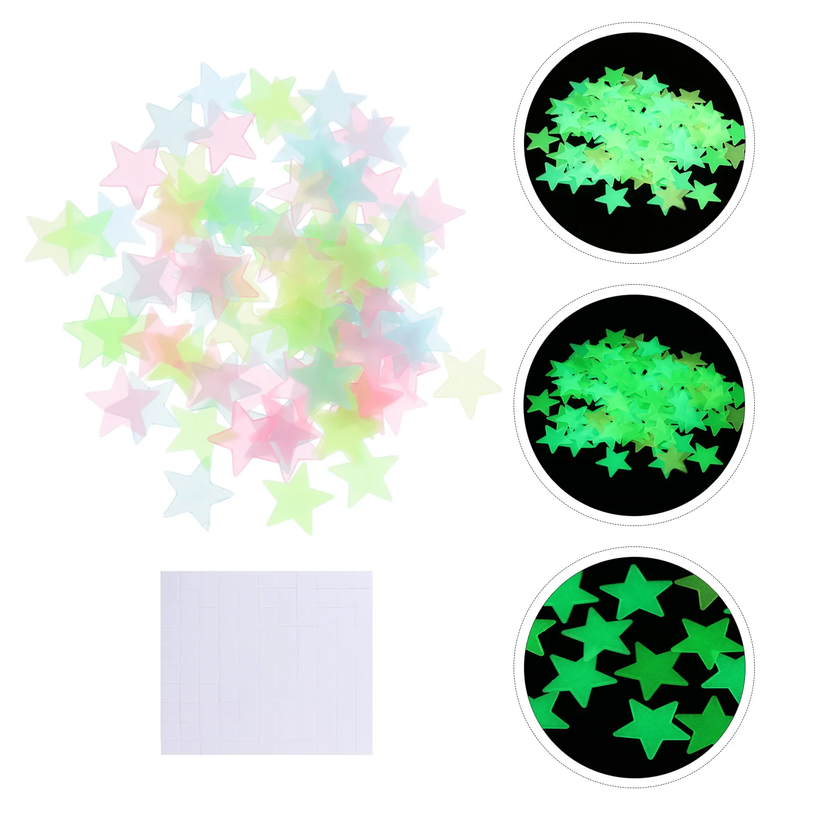 

Luminous Stars Wall Sticker Glow Dark Pentagram Night Decals Fluorescent DIY Room Decor Stickers Ceiling Window Gifts