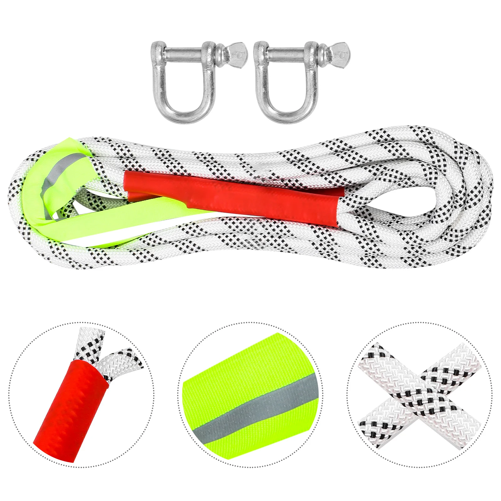 

Tow Rope Bold Chains with Hooks Toe Straps for Truck Nylon Towing Ropes Vehicles