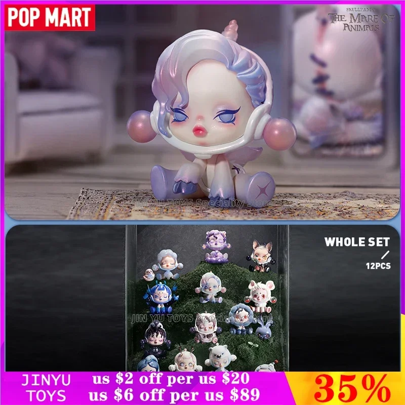 POP MART Skullpanda The Mare of Animals Series Mystery Boxs Collectible Anime Action Cartoon Figure Birthday Gifts Girls Toys