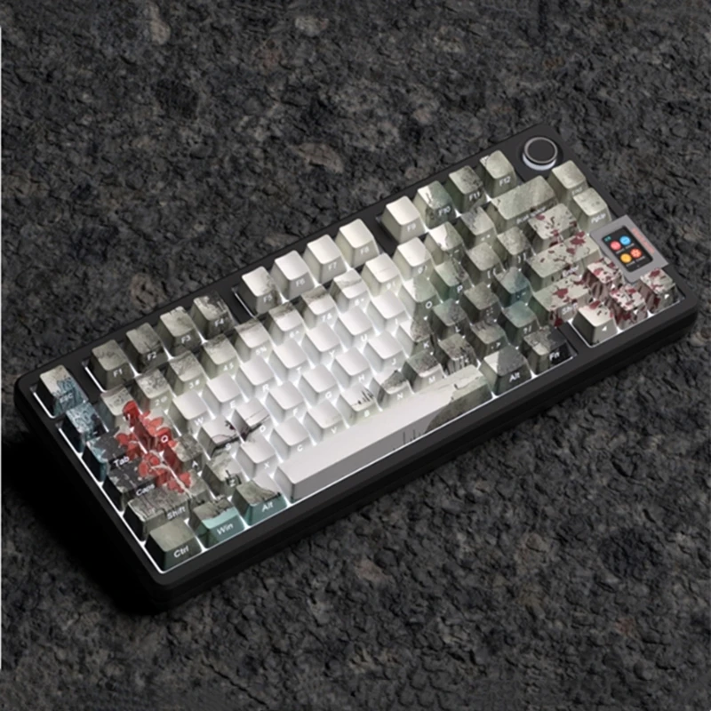 Druk atramentowy Podświetlenie Nasadki klawiszy Boczne grawerowanie dla 61/64/68/75/84/87/96/98/104/108 Przełączniki klawiatur