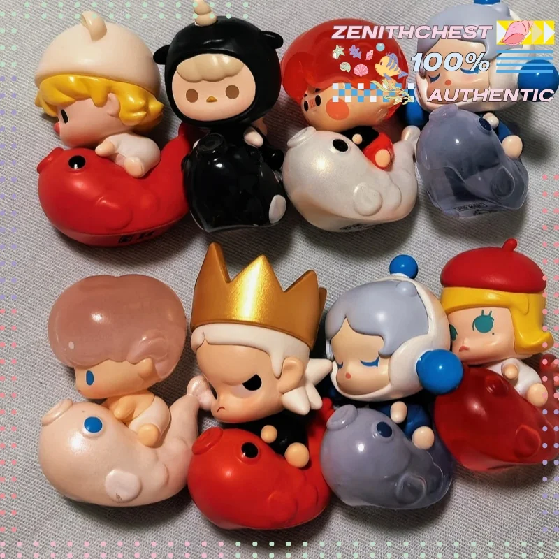 

POPMART POP BEAN Koi Encounter Series Blind Bag Cute Mini Figurine Trendy Charming Daily Decor Accessory Customized