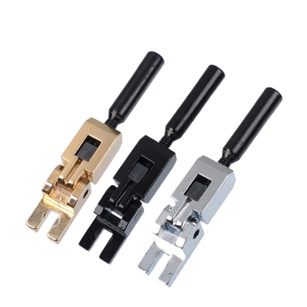 

3Pcs Electric Guitar Tremolo Bridge Saddle Set Metal Sturdy Fit String Tuning Rollers Prevent Breakage Black Guitar Parts