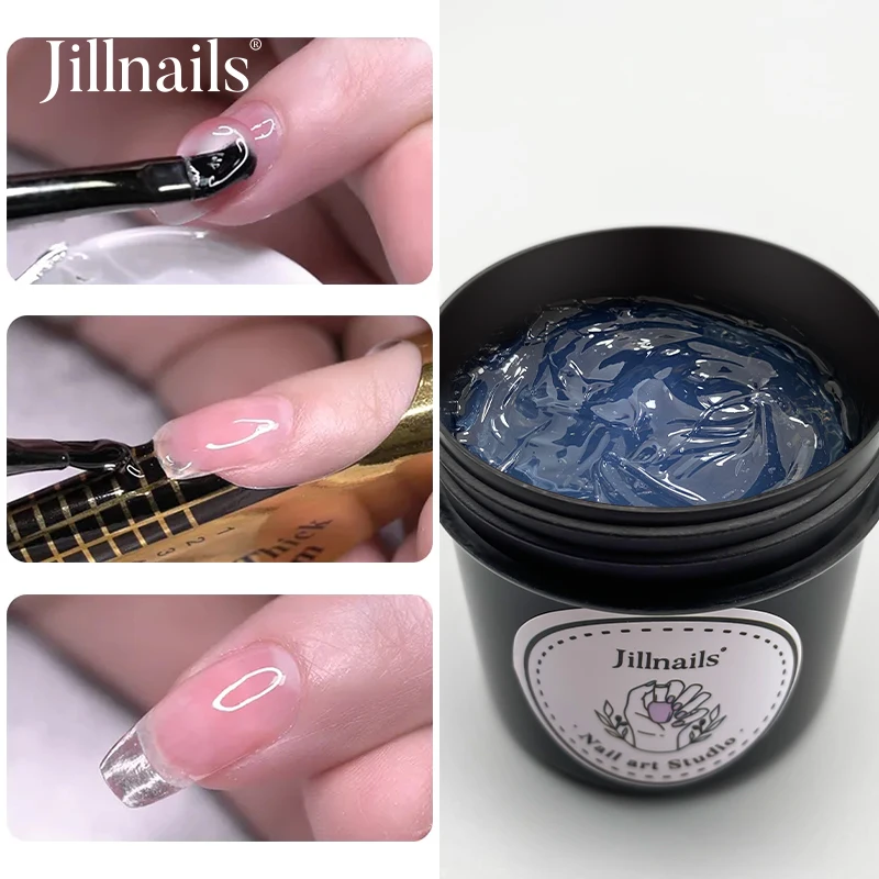 Jillnails 100g Natural Jelly Gel Builder Nails Extension Clear Nail Sculpt Rubber Cream Gel