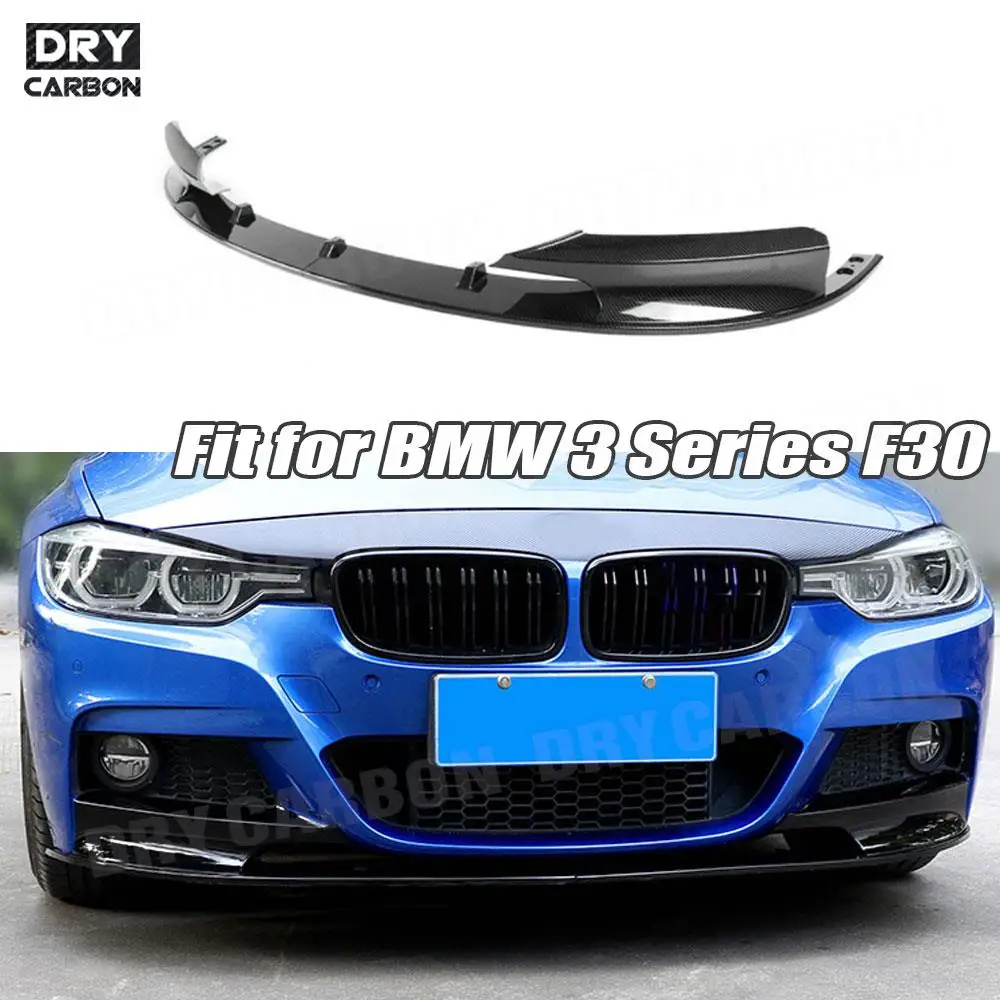 

Gloss Black Car Styling Front Bumper Lip Chin Splitter for BMW 3 Series F30 M Sport 2012-2018 Bumper Guard Shovel Accessories