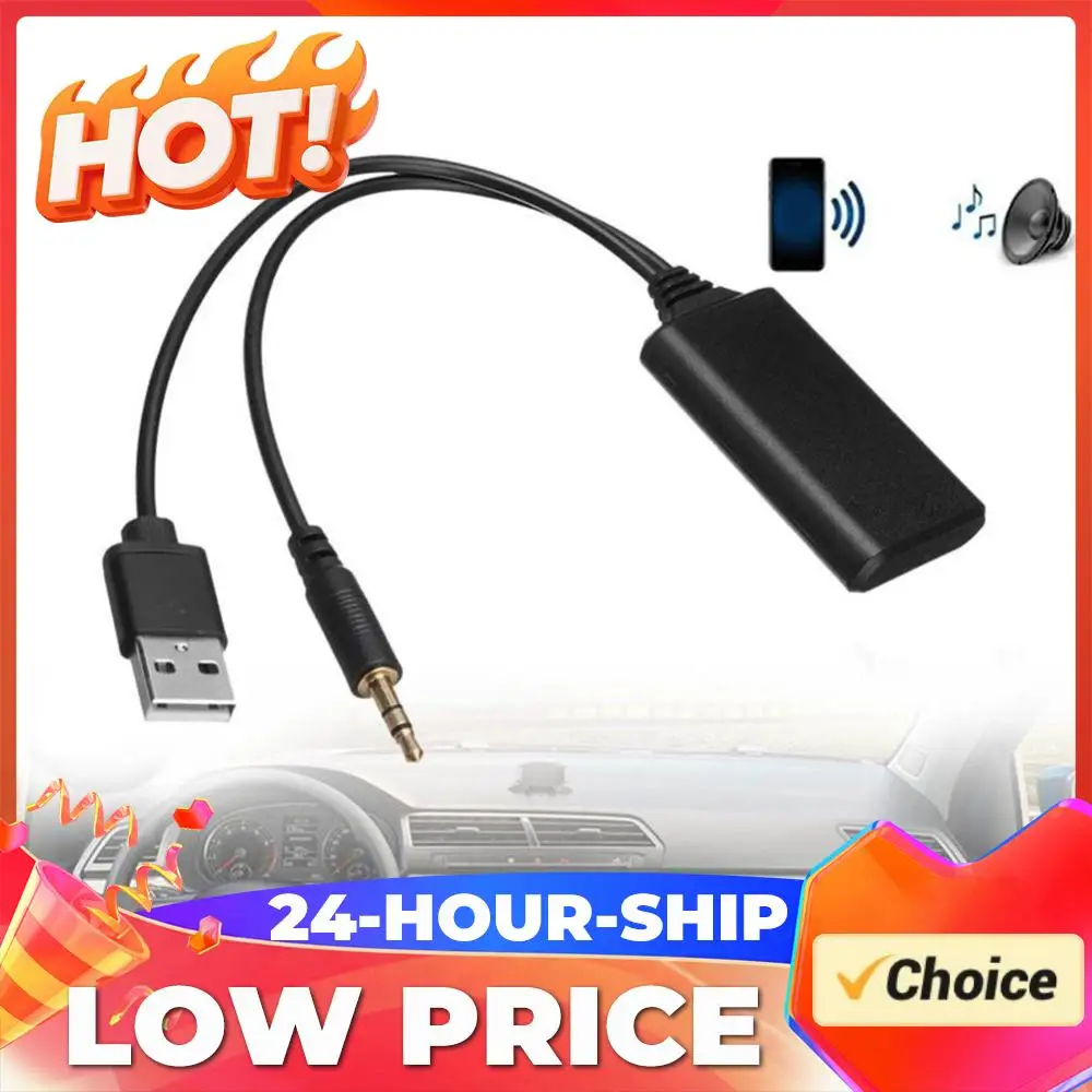 Bluetooth-compatible Radio Cable Adapter Universal Wireless Bluetooth-compatible Module Aux Adapter Auto Accessories