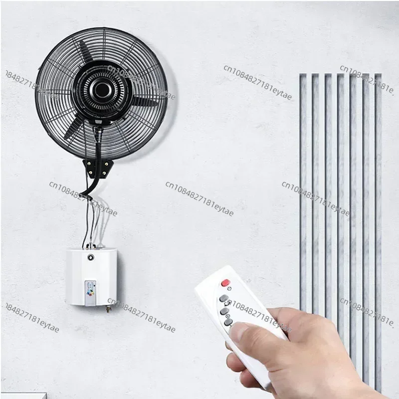 220V Electric Wall Mounted Industrial Mist Fan Outdoor Cooling Humidification High Power Water Atomizing Spray