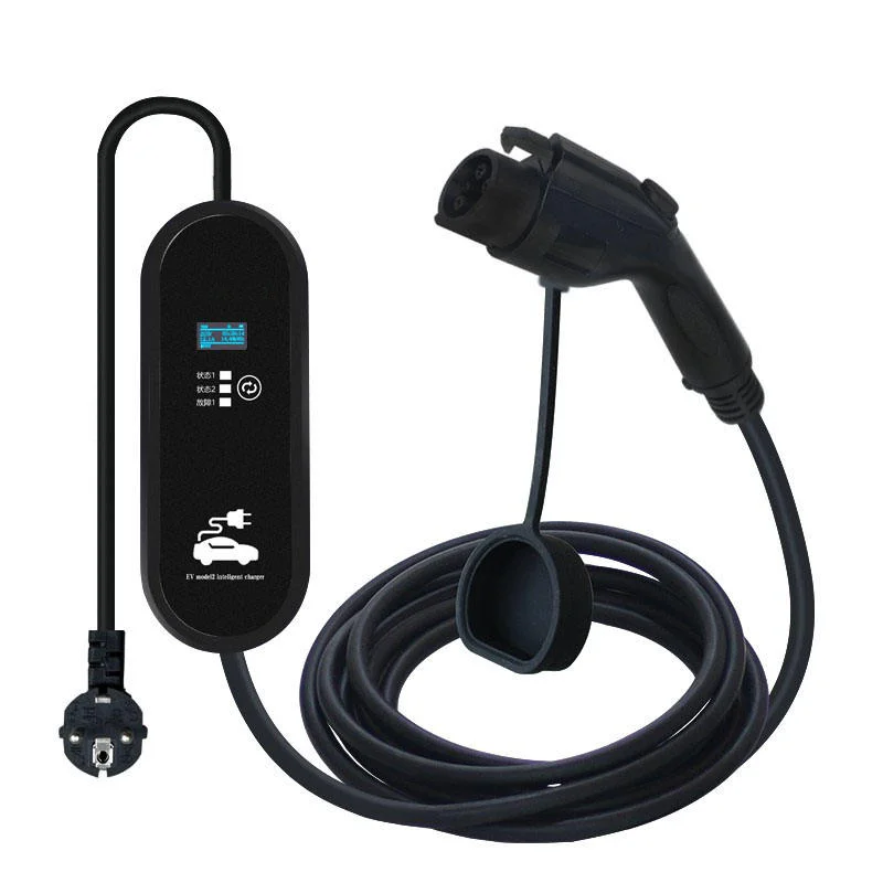 TARY Factory Outlet 7-11-22KW EV AC Portable Charger for Home Use  Adjustable Current 13A 16A 25A 32A