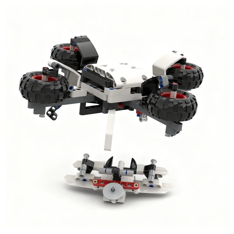 

215PCS MOC Technology Drone Model DIY Creative Assembly Bricks Display Birthday Gift Collectible Decoration Collection Building