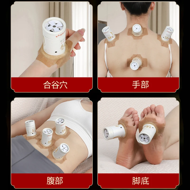 Tinfoil Moxibustion Tube Mugwort Burner Moxa Care Treat Cervical Spondylosis Knees Ache Chinese Herb Heat Penetration Therapy