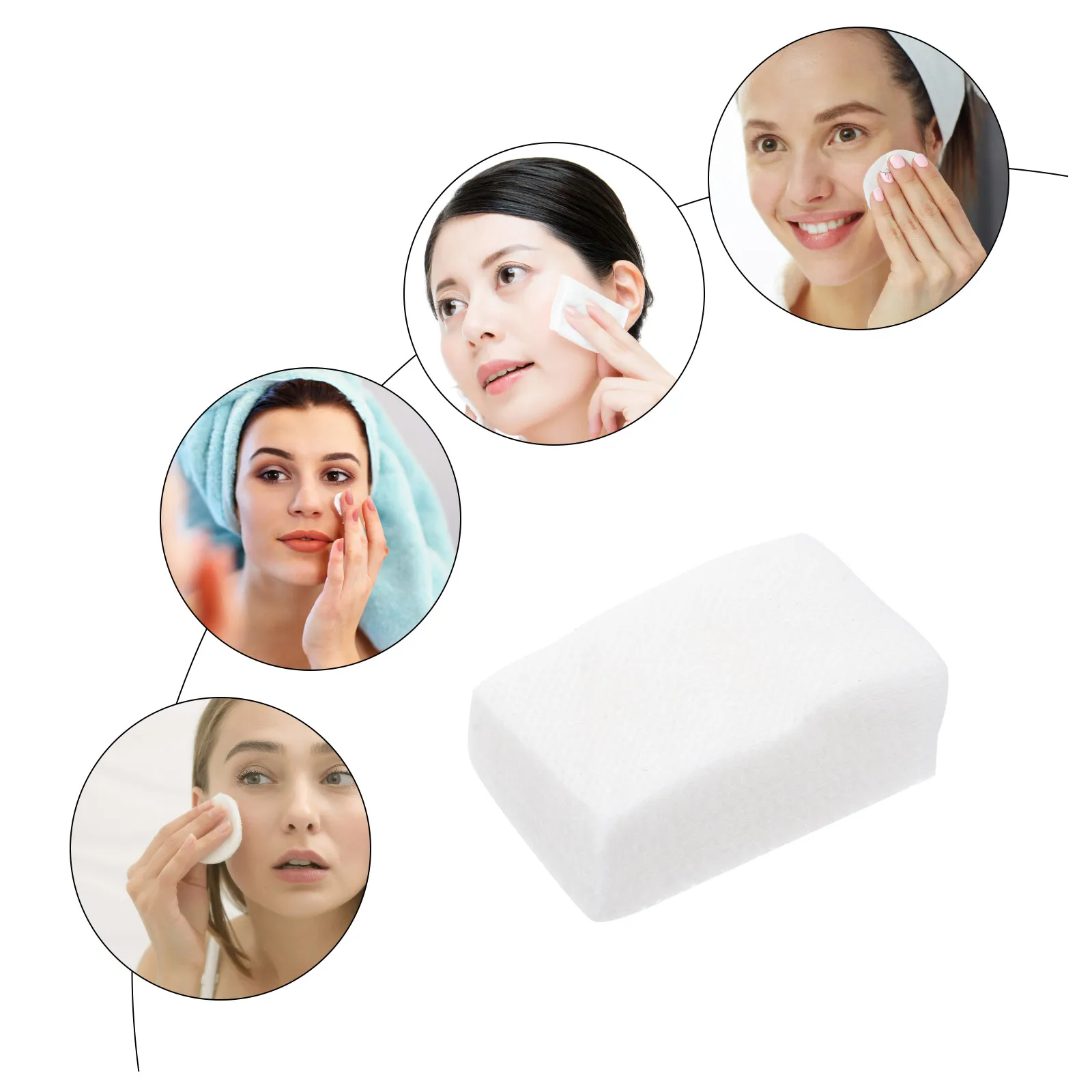 450 قطعة مناديل الأظافر خالية من الوبر جل مزيل طلاء الأظافر منصات مانيكير باديكير مسمار الفن القطن الإعدادية الأنظف هلام مزيل طلاء الأظافر #4