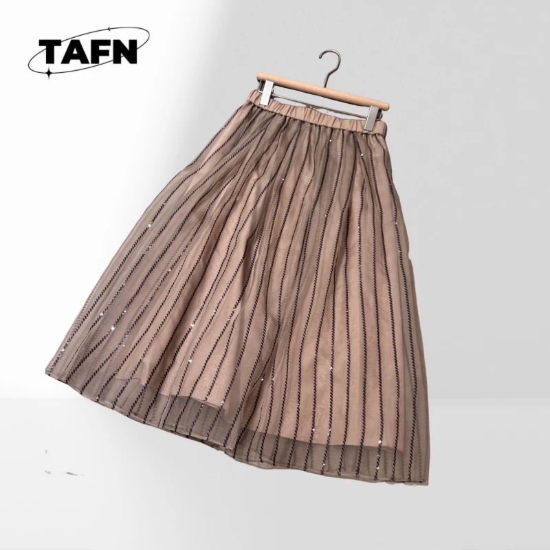 

Advanced Texture Comfortable Refined High Street Sophisticated Black Pencil Skirt – Sleek & Professional for Office Wear AF2027