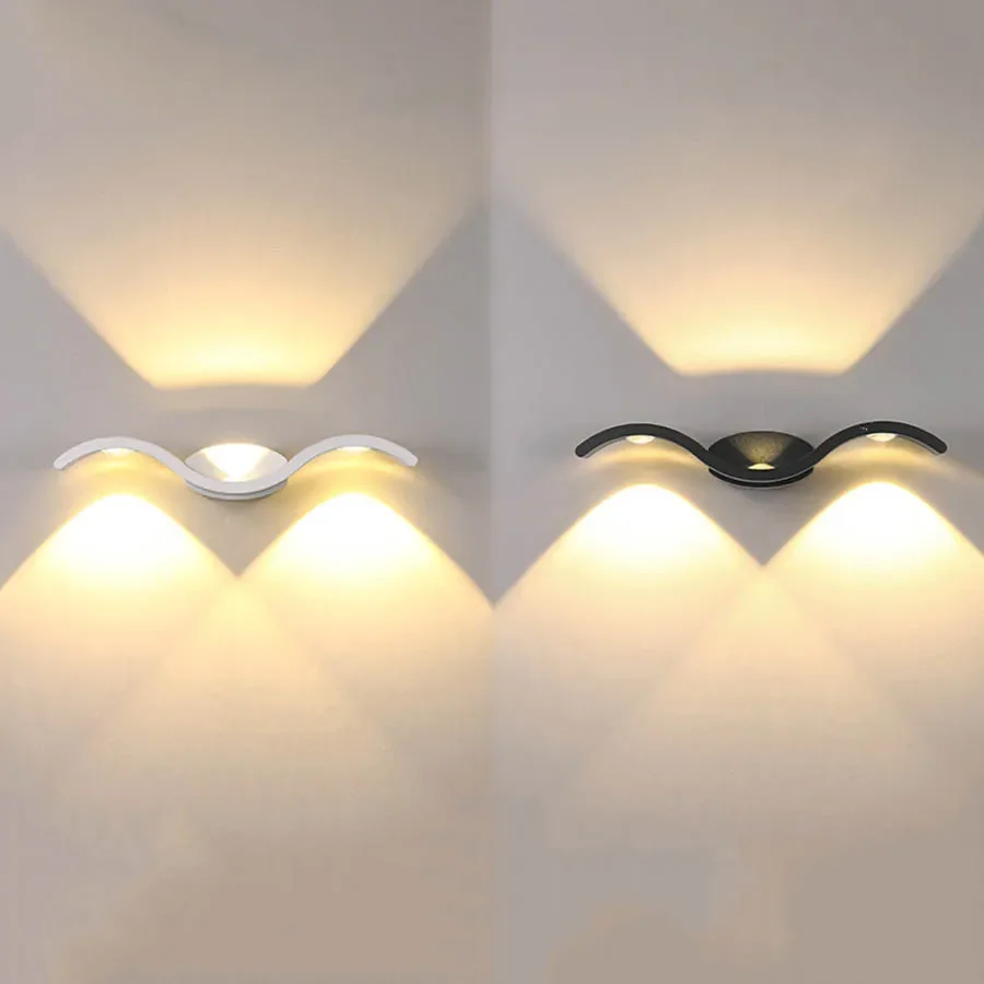 

Outdoor Sea Gull Shape Up and Down LED Wall Light Waterproof LED Porch Wall Lamps Garden Terrace Corridor Exterior Wall Sconces