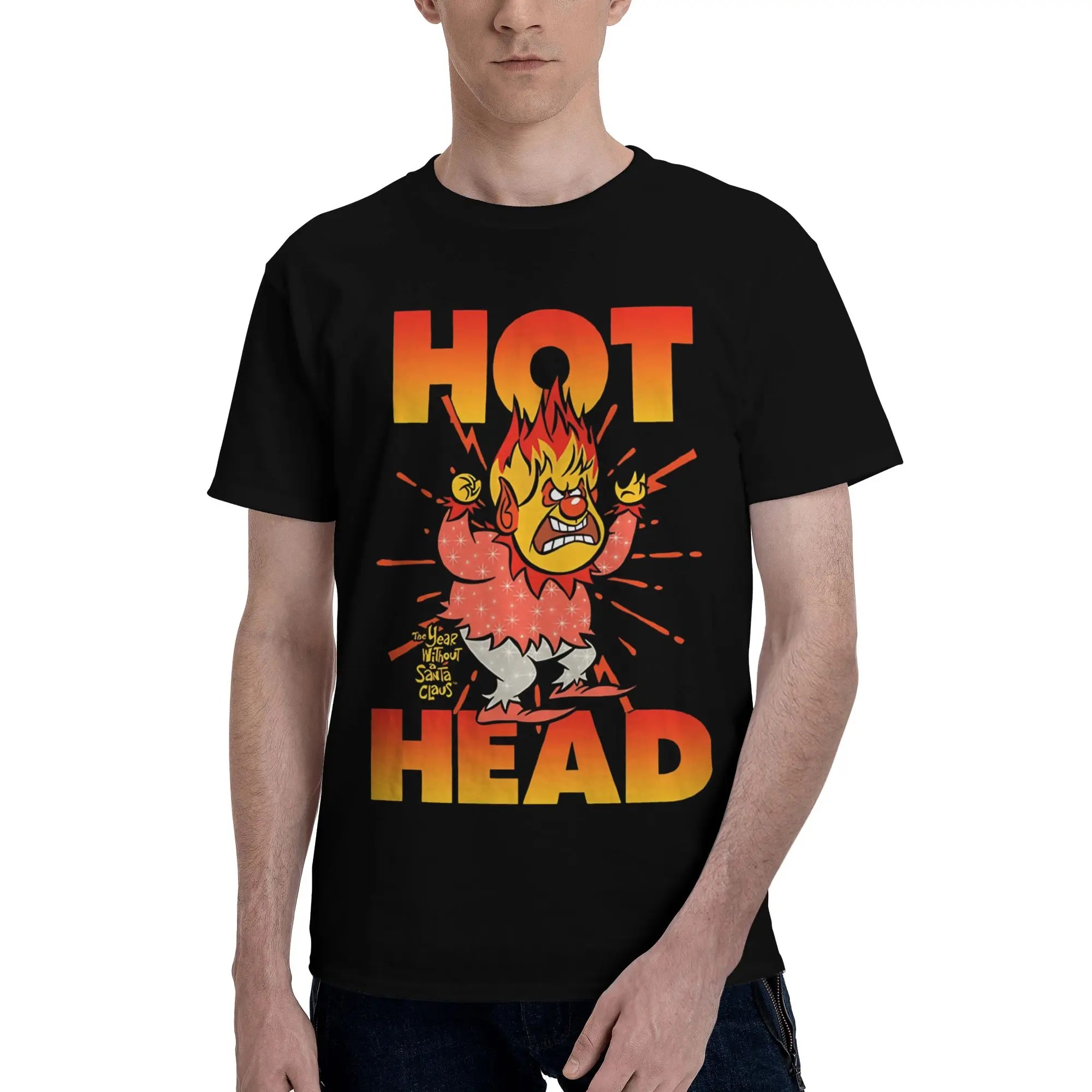 hot head ugly  Funny 100% Cotton T-Shirt Miser Brothers Tees Tops For Men