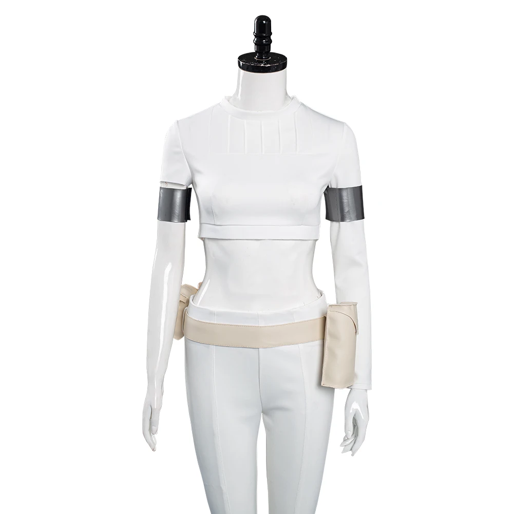 Padme Amidala Cosplay Fantasia Kostüm Verkleidung für erwachsene Frauen Uniform Tops Hosen Gürtel Outfits Halloween Karneval Party Kleidung