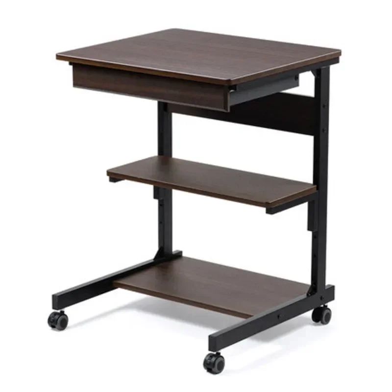 

Laptop Desk With Wheel Nordic Office Mobile Multi-layer Printer Storage Rack Home Study Province Space Computer Desk