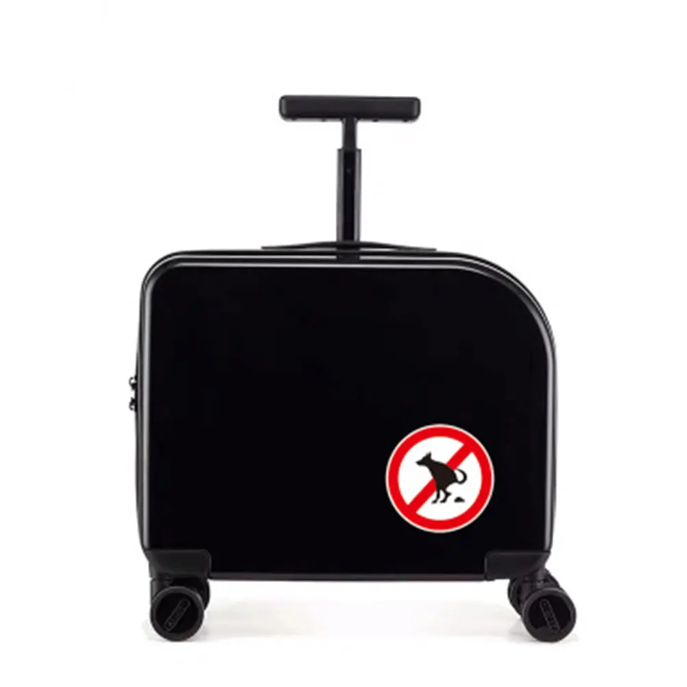 Waterproof Decal 10 Sheets No Pet Pooping Sign Sticker Environment Ideal Warning Smooth Surface Outdoor Graphics