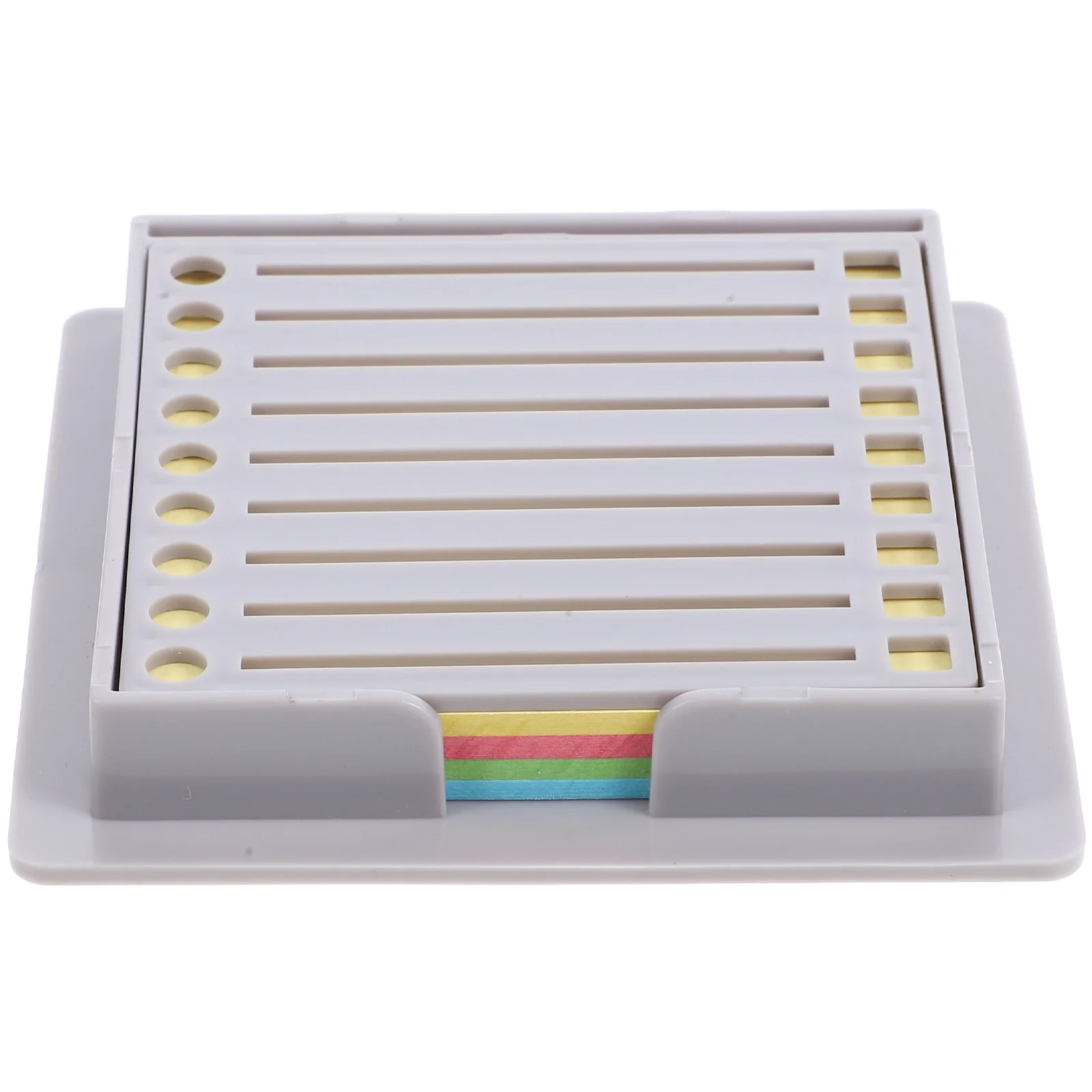 

1Set Note Holder Box ABS Desk Organizer for Office School Memo Pad Storage Card Holder Business Card Display Organizer