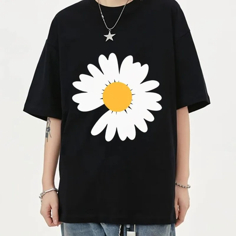 G-Dragon-Peaceminusone T Shirt Women Couple Clothes Short Sleeve Collar Fashion Man Cotton Summer Sporty