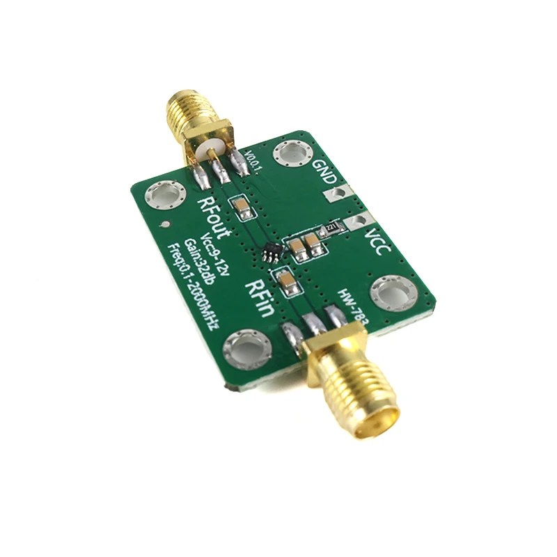 0.1-2000MHz RF LNA Amplifier 30dB Gain Low Noise Wideband 50 Ohm for SDR RTL-SDR Ham Radio ADS-B FM Radio Receiver