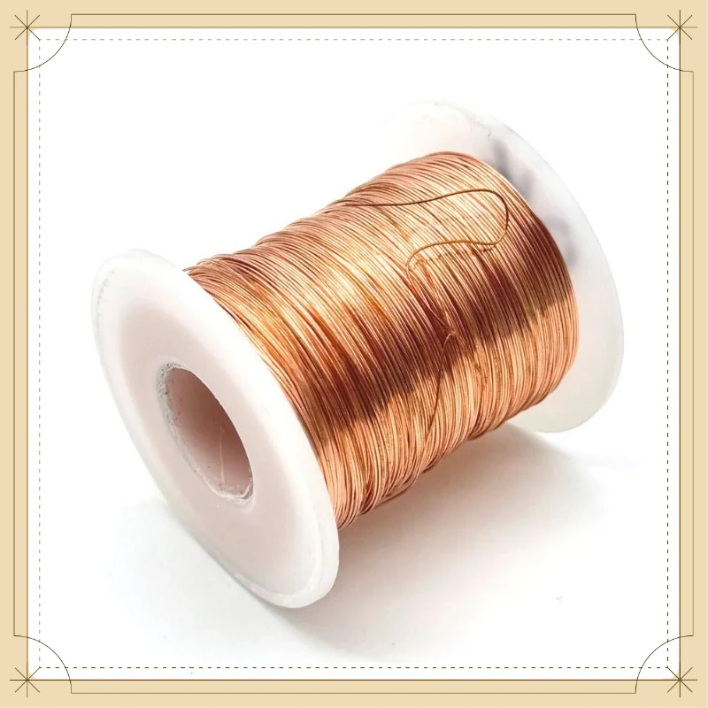T2 Red Bare Copper Wire 99.90% High Purity 1500g/Roll 0.15‑4mm Diameter Line Conductive Bare for Electrical Welding DIY Craft