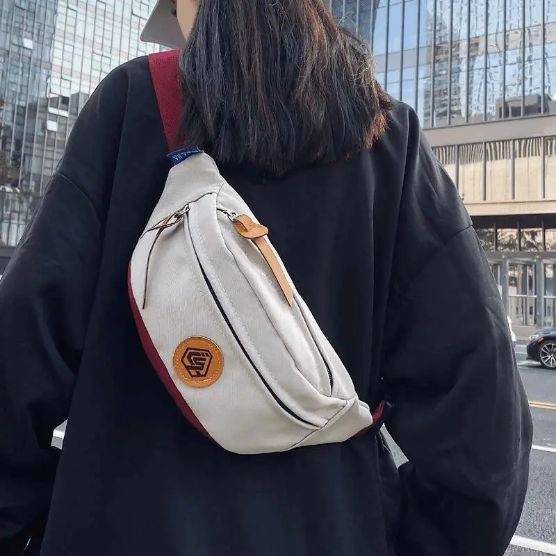Unisex Sporty Crossbody Bag Fashionable Minimalist Chest Bag Versatile Single Shoulder Bag for Men And Women Casual Leisure